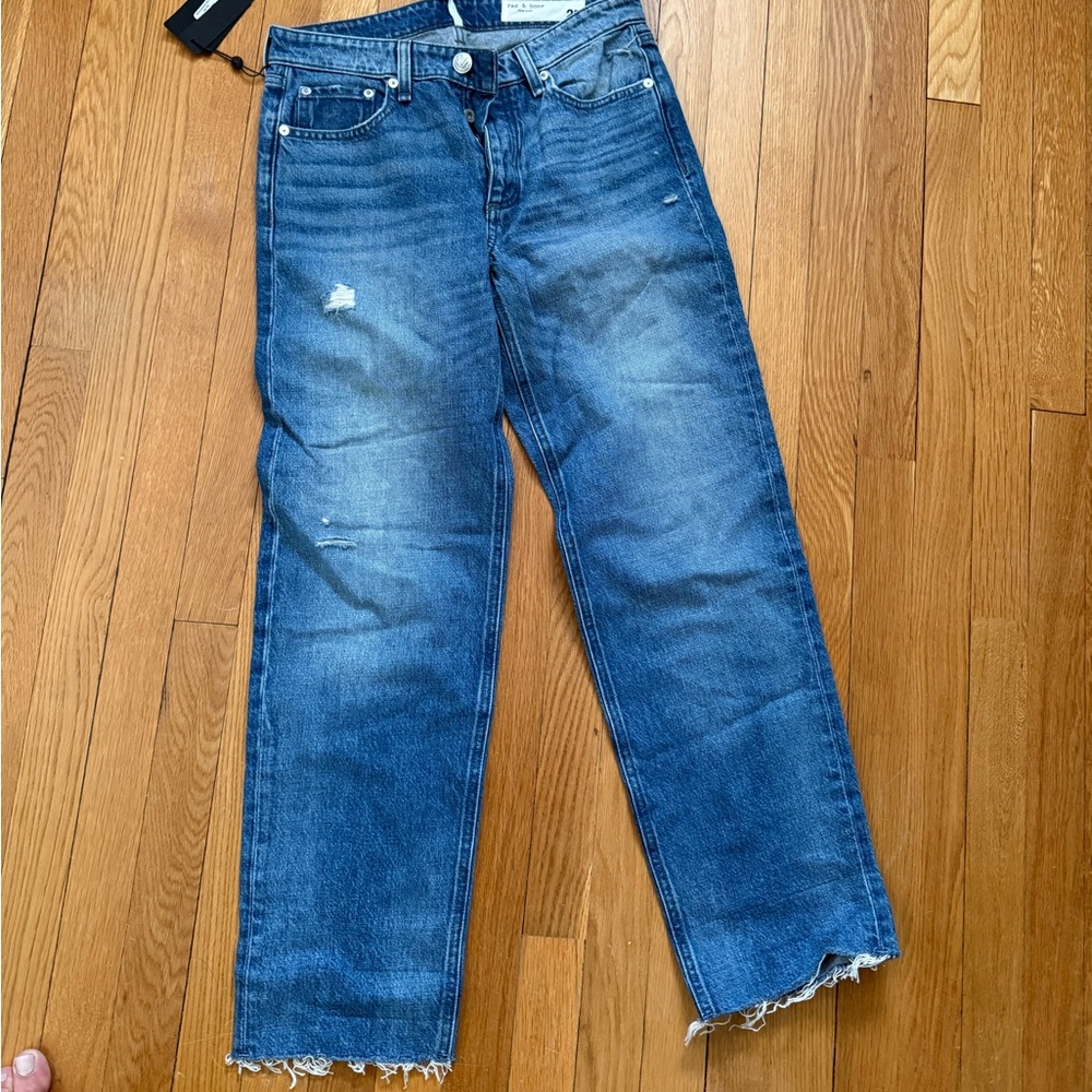 Rag and Bone wide leg boyfriend Jean size 25